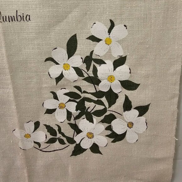 Lund Crafts 1984 British Columbia Hand Silk Screen Linen Wall Hanging 28x16 NEW - Picture 2 of 7